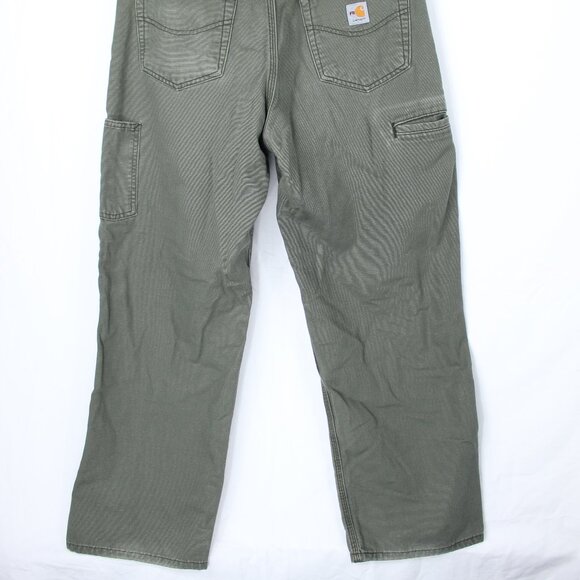 Carhartt FR Flame Resistant CAT 2 Pants Men's 35x30 Green FRB159 MOS Utility - Picture 9 of 9